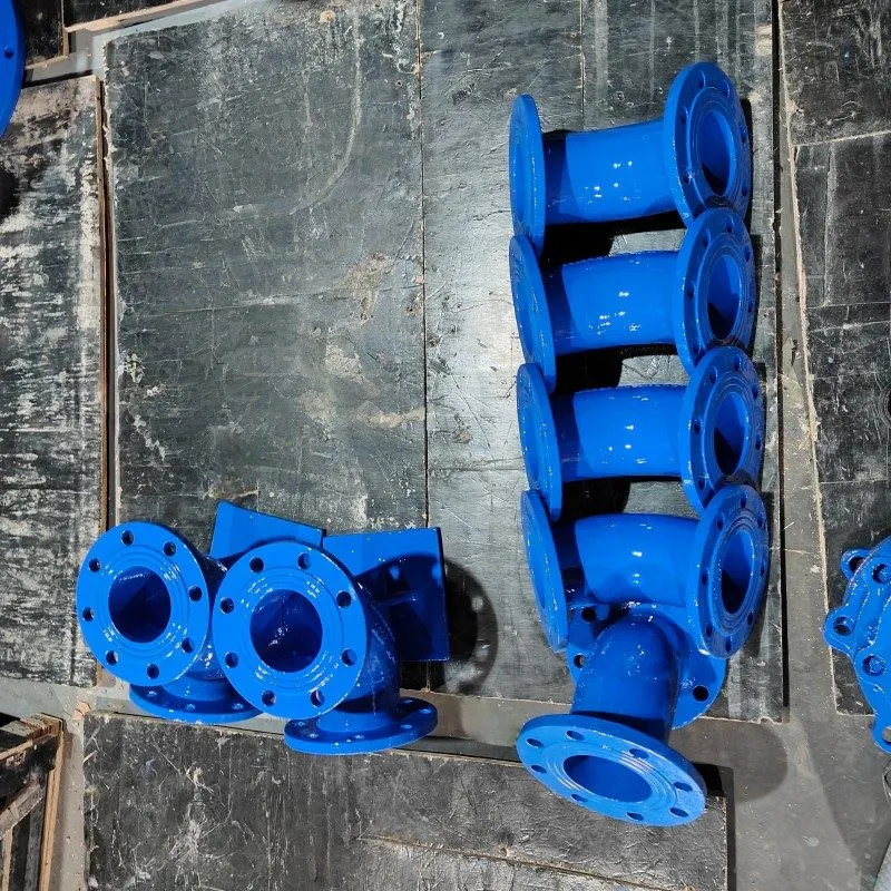 Двойное-колено с фланцем, DN100 45 градус